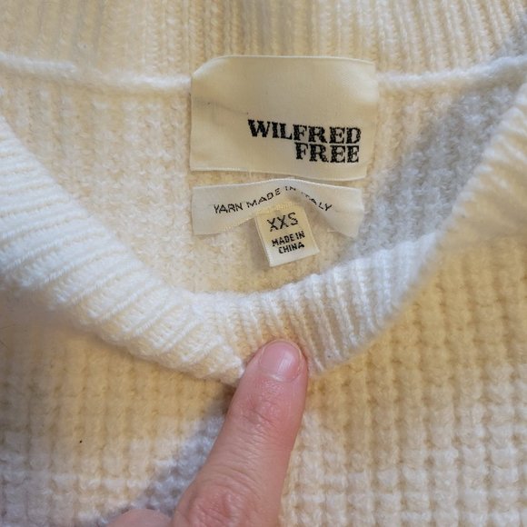 Aritzia Wilfred Free Isabelli Wool Waffle knit Sweater - Picture 3 of 4